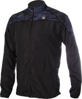 Running Jacket, Man - 36, Zwart/Blauw - Heren