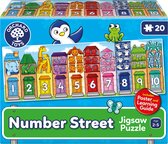 Orchard Toys - Number Street - 20-delige straat puzzel - inclusief grote poster - vanaf 2 jaar