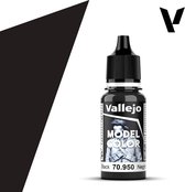 Vallejo 70950 Model Color Black - Acryl Verf flesje