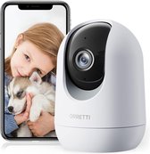 Orretti ® X8 1080P FHD WiFi IP Security Camera avec Orretti de mouvement - caméra de sécurité - Babyfoon avec caméra - Wit