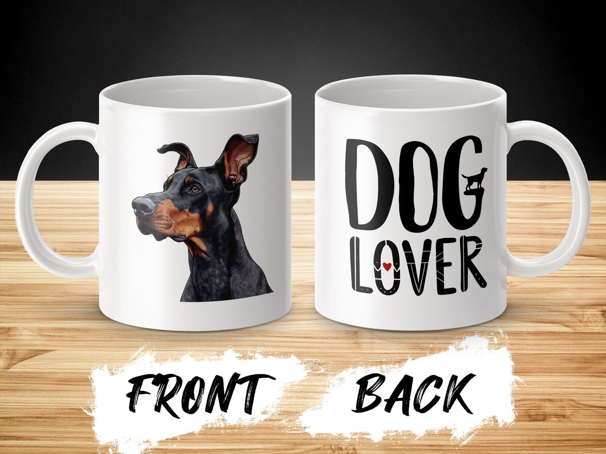 Mok Doberman Pinscher dog - hond / dog lover