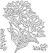 GoLetterPress Impression Stamp - Stamp 2 - Best Wishes Floral