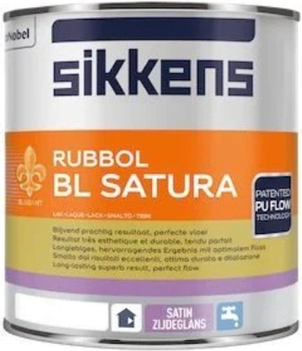 Sikkens Rubbol BL Satura - RAL-kleuren - RAL 9005 - 2.5L - RAL 9005