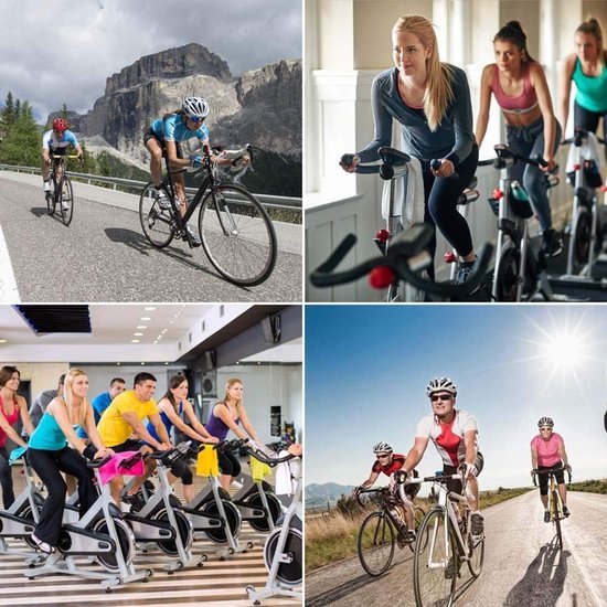 fiets accessoires - Straps-fiets riemen-pedal straps-Hometrainer pedaalriemen-1 paar rubberen pedaalriemen-universeel pedalen met riempjes van Merkloos — afbeelding 3