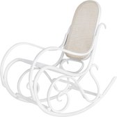 Fameg Felicia houten schommelstoel wit