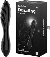 Satisfyer 4045924 - Dazzling Crystal 1 - Glass Dildo - Black