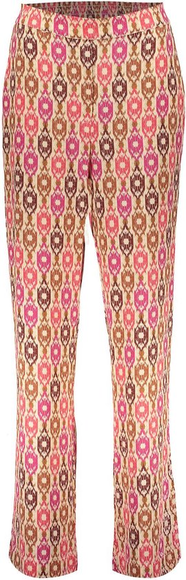 Geisha Pants Pantalon avec imprimé 41218 20 Sable/marron/fuchsia Taille Femme - XS