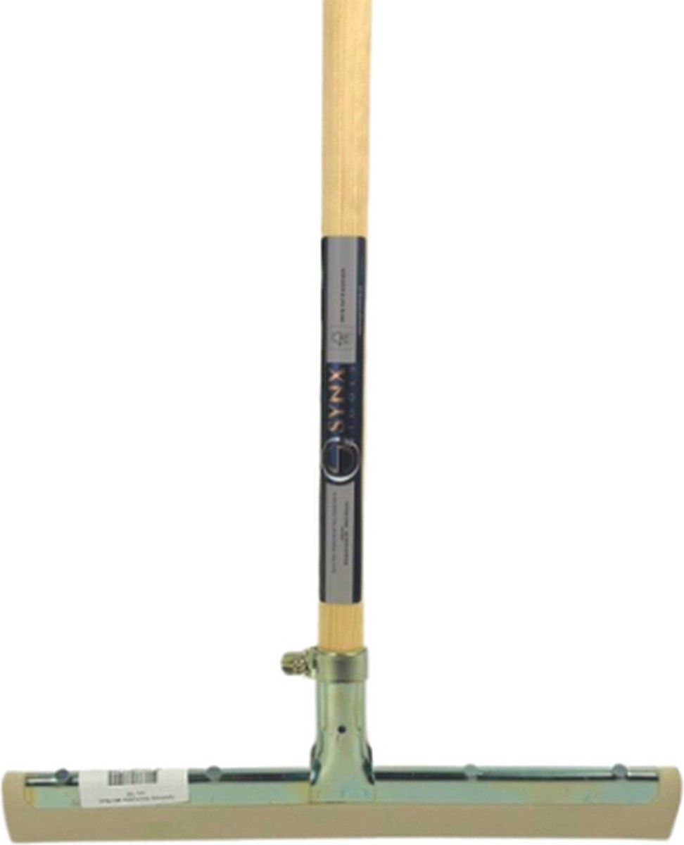 Goedkoopste Synx Tools 35 cm Vloertrekker met steel 150cm - Vloerwisser- 35cm - Trekkers - Wit - Vloermop / Vloerreiniger - Met Houten Steel 150 CM