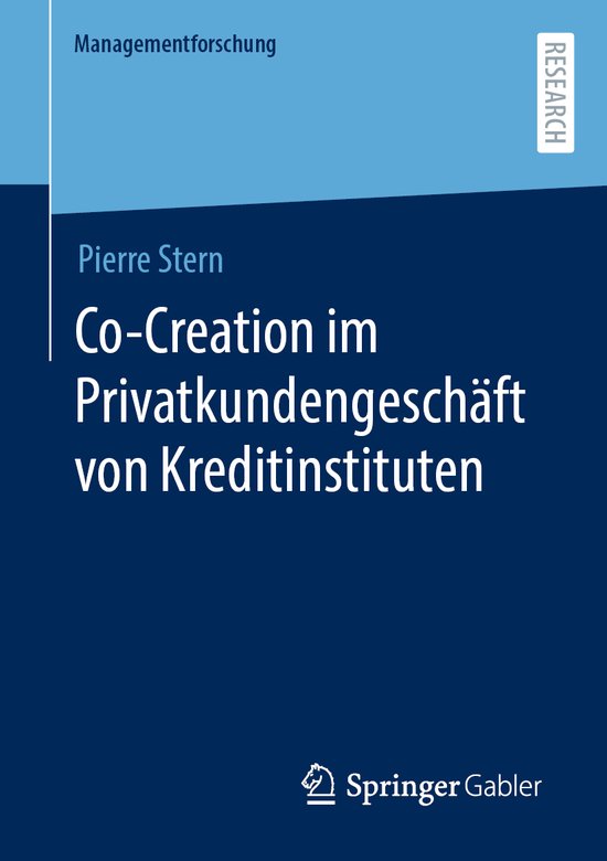 Managementforschung- Co-Creation im Privatkundengeschäft vo ... - cover