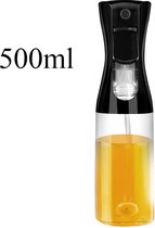 Kosmos - Flacon pulvérisateur d'huile d'olive - Spray d'huile - Bouteille d'huile - Accessoires BBQ - Spray de cuisson - Camping - 500 ml - Zwart