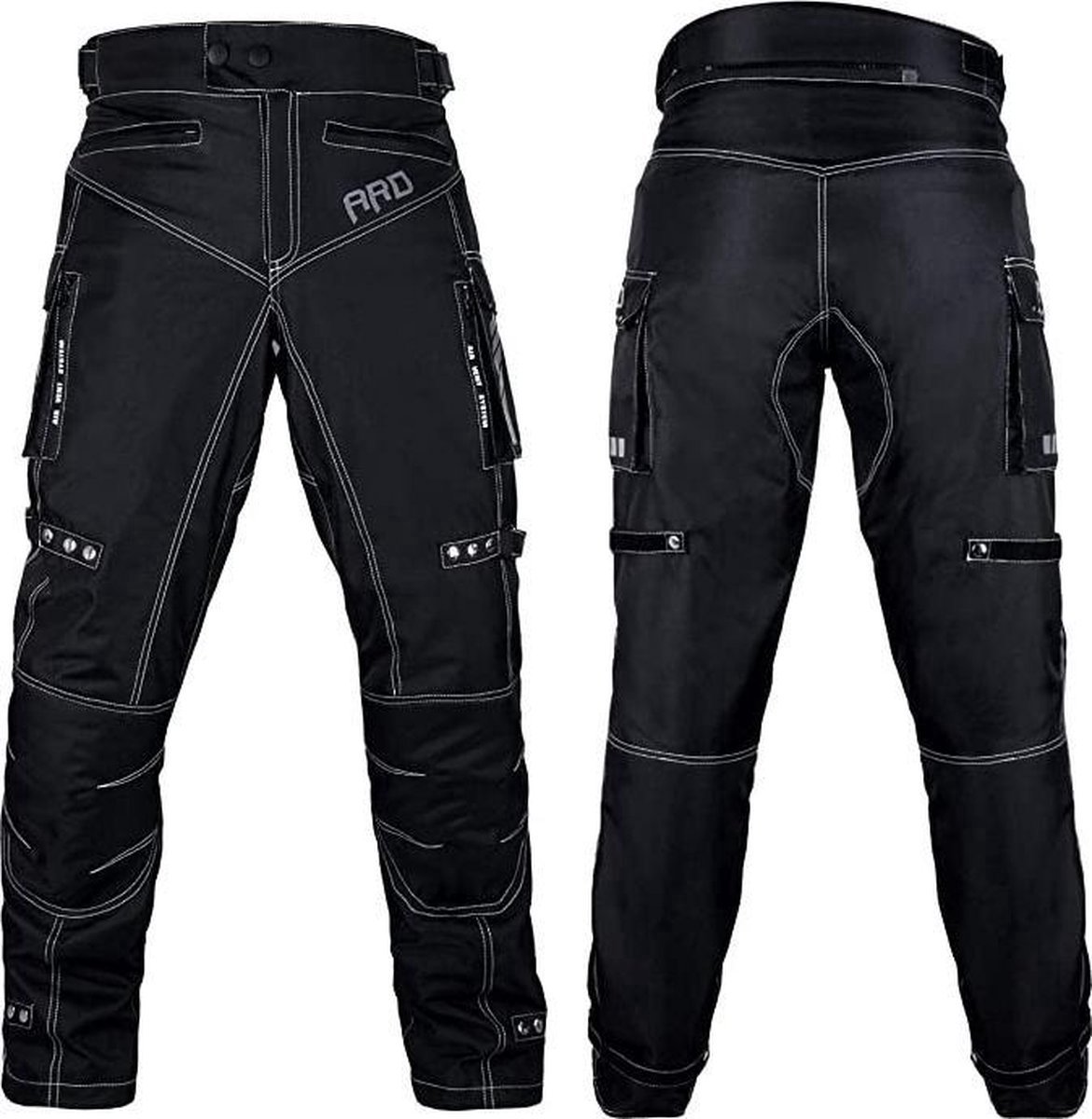 Motorbroek voor heren Dual Sport Motocross Motorbroek Rijden Overbroek Enduro Adventure Touring Waterproof CE Armored All-Weather - (Waist 30''-32'' Length 34'') - Motorcycle Pants Riding Overpants Enduro Waterproof CE Armored All-Weather