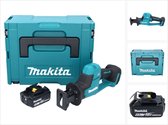 Makita DJR 189 G1J Accu Reciprozaag 18 V Brushless + 1x accu 6.0 Ah + Makpac - zonder lader