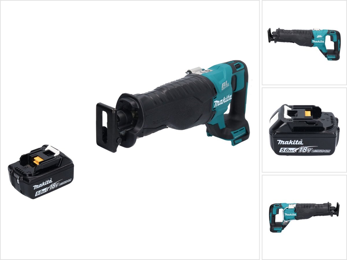 Makita DJR 187 T1 accu reciprozaag 18 V borstelloos + 1x oplaadbare accu 5.0 Ah - zonder oplader
