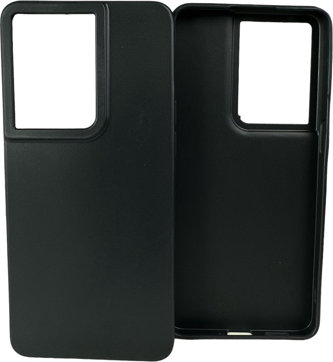 Flexibele achterkant Silicone hoesje Zwart Geschikt voor: Oppo Reno 8 5G