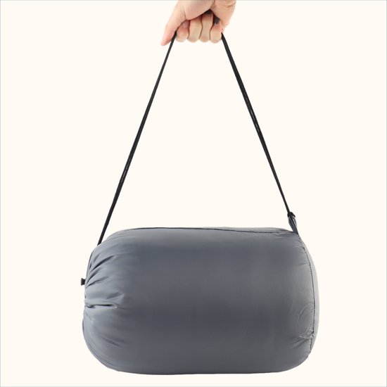 HIXA Mummy Slaapzak Volwassenen - Grijs - Groen- 210x80 cm - Polyester van HIXA — afbeelding 3