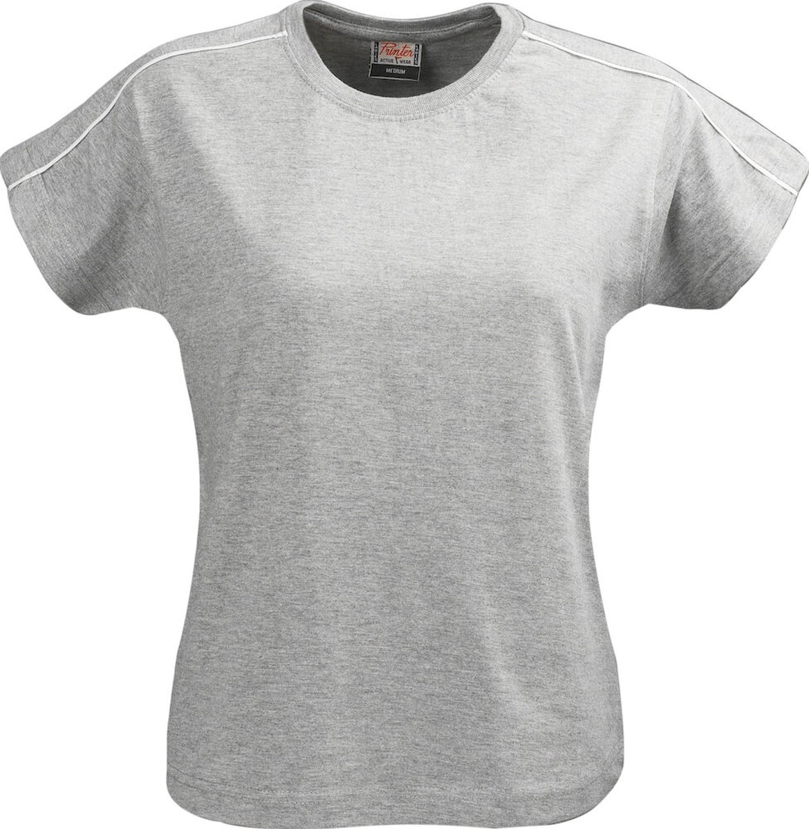 Printer T-SHIRT BIKE LADY 2264012 - Grijs Mêlee - XXL