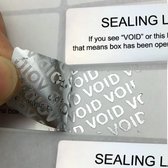 Étiquettes autocollantes pour sceau de sécurité - Indication « VOID » - Paquet de 60 pièces