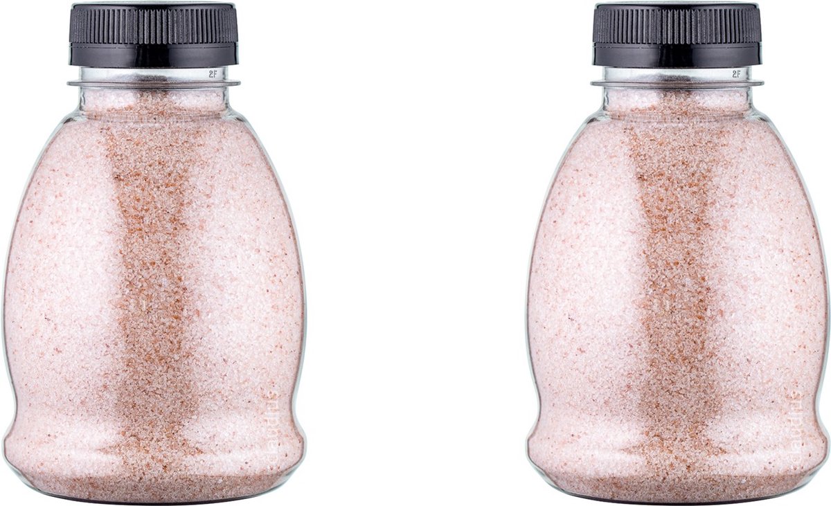 Goedkoopste Claudius Himalayazout 375 gram - fijne korrels (0,4 - 0,9 mm) - 100 natuurlijk - Fles met zwarte dop - per 2 stuks