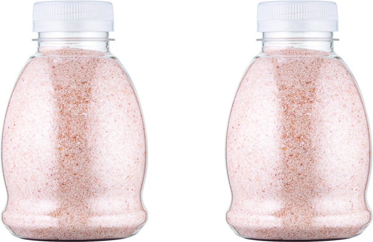 Goedkoopste Claudius Himalayazout 375 gram - fijne korrels (0,4 - 0,9 mm) - 100 natuurlijk - Fles met transparant dop - per 2 stuks