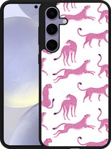 Cazy Hardcase Hoesje geschikt voor Samsung Galaxy S24+ Roze Cheeta's