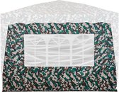 Zijwand pour tente de fête en vrac - Tente de fête facile à monter - Tente de fête - Pavillon - Parois latérales - 1,26 kg - Polyester - Camouflage - 300 x 300 cm