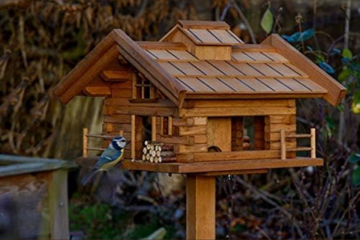 Esschert Design vogelvoederhuisje - hout - voor pindakaas - 20 cm Esschert Design vogelvoederhuisje - hout - voor pindakaas - 20 cm