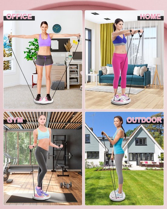 Tuyau de taille, disque de taille torsadé, aimant multifonction, massage, fitness, plateau tournant, planche d'équilibre avec cordon de serrage, taille, fesses, entraîneur de muscles abdominaux, équipement de fitness à domicile