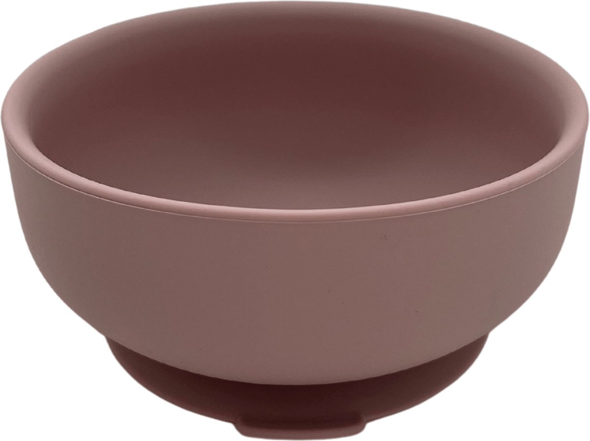 Goedkoopste Mabebi - Eetbord voor peuters/ kleuters- Baby kommetje - Siliconen kommetje met zuignap - Kinderservies - Eetgerei - Roze