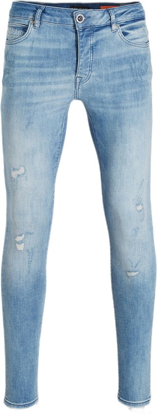 Cars Jeans Jeans - Aron super skinny Bleu (Maat: