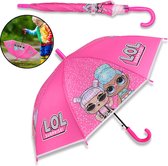 Roze paraplu met L.O.L. SURPRISE poppen