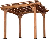 Pergola Backyard Discovery 305x305cm Bois – Construction bois de cèdre – Epaisseur poteau 14x14cm