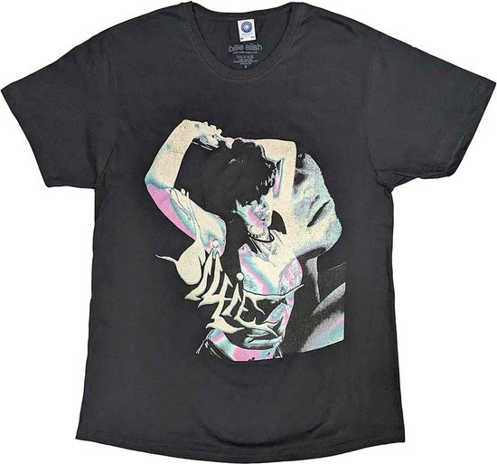 Billie Eilish - T-shirt Portrait pour Homme - XL - Grijs