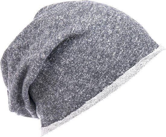 Chemo Muts - Alopecia - Beanie - Glinstering - Donkergrijs (01092#)