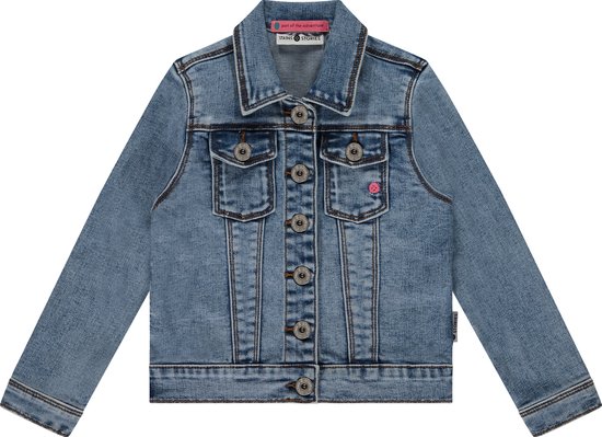 Stains and Stories girls denim jacket Meisjes Jas - blue denim - Maat 122