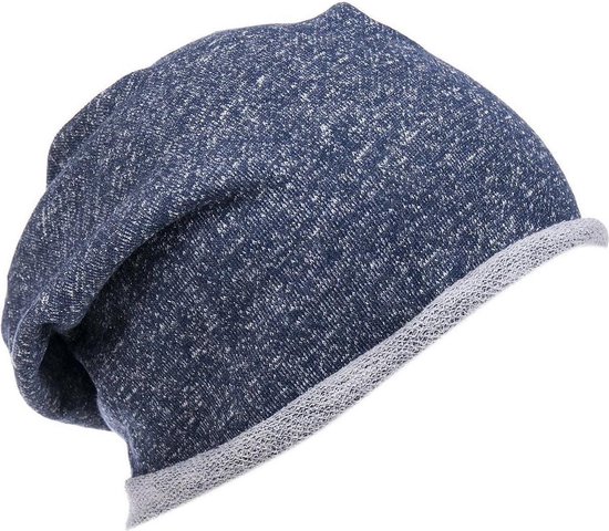 Foto: Chemo muts alopecia beanie glinstering donkerblauw 01094 