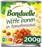 Bonduelle - Witte Bonen in Tomatensaus - 200 gram - Doos 12 blik
