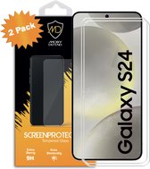 2-Pack Samsung Galaxy S24 Screenprotectors - MobyDefend Case-Friendly Screensavers - Gehard Glas - Glasplaatjes Geschikt Voor Samsung Galaxy S24