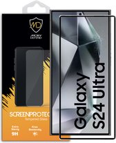 Samsung Galaxy S24 Ultra Screenprotector - MobyDefend Screensaver Met Zwarte Randen - Gehard Glas - Glasplaatje Geschikt Voor Samsung Galaxy S24 Ultra