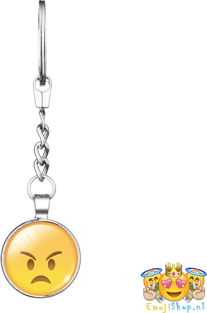 Angry Emoji Sleutelhanger - Bekend van Whatsapp - Gratis verzending