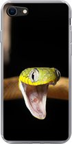 Coque iPhone 7 - Serpent - Animal - Zwart - Siliconen - Sinterklaas - Noël - Cadeaux - Cadeaux de chaussures