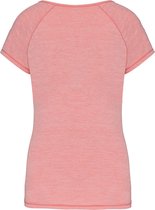 SportT-shirt Dames XS Proact Ronde hals Korte mouw Marl Pink 88% Polyester, 12% Elasthan