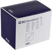 Voordeelverpakking 3 X BD Microlance 3 injectienaalden 18G roze 1,2x40mm 100 stuks (303262/304622)