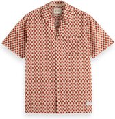 Scotch & Soda Printed short sleeve shirt Heren Overhemd - Maat M