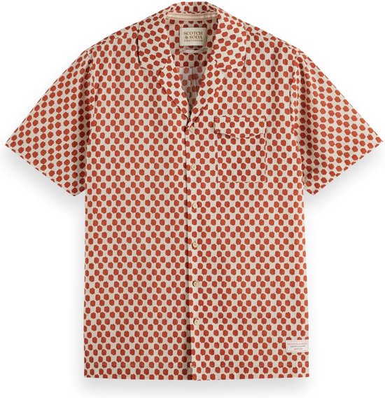 Scotch & Soda Printed short sleeve shirt Heren Overhemd