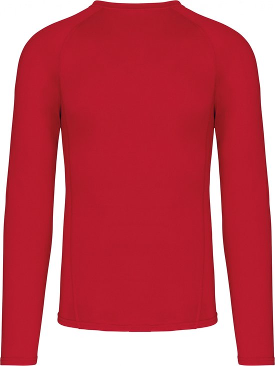 SportOndershirt Unisex XL Proact Lange mouw Sporty Red 88% Polyester, 12% Elasthan