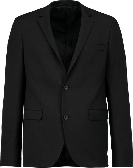 Jas Heren 54 NL (54 FR) Kariban Lange mouw Black 64% Polyester, 34% Viscose, 2% Elasthan