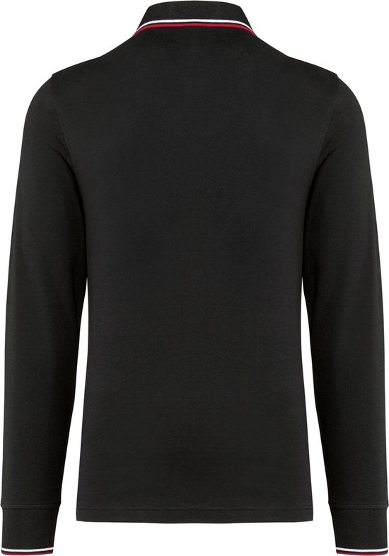 HISDERN Herenoverhemd met contrasterende binnenkant, casual, formeel, klassiek, knopen, lange mouw, geruite kraag, normale pasvorm, XXL