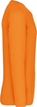 Herenshirt met lange mouwen en V-hals Orange - 3XL