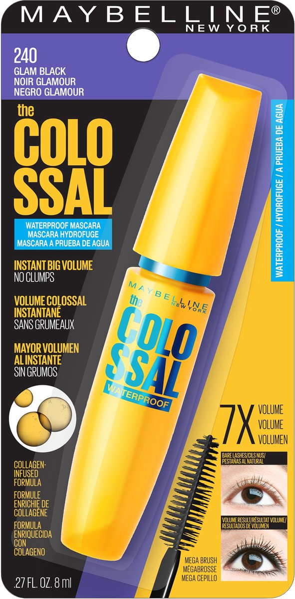 Maybelline The Colossal Waterproof Mascara 240 Glam Black