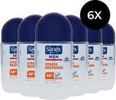 Sanex Men Stress Response Deo Roller - 6 x 50 ml